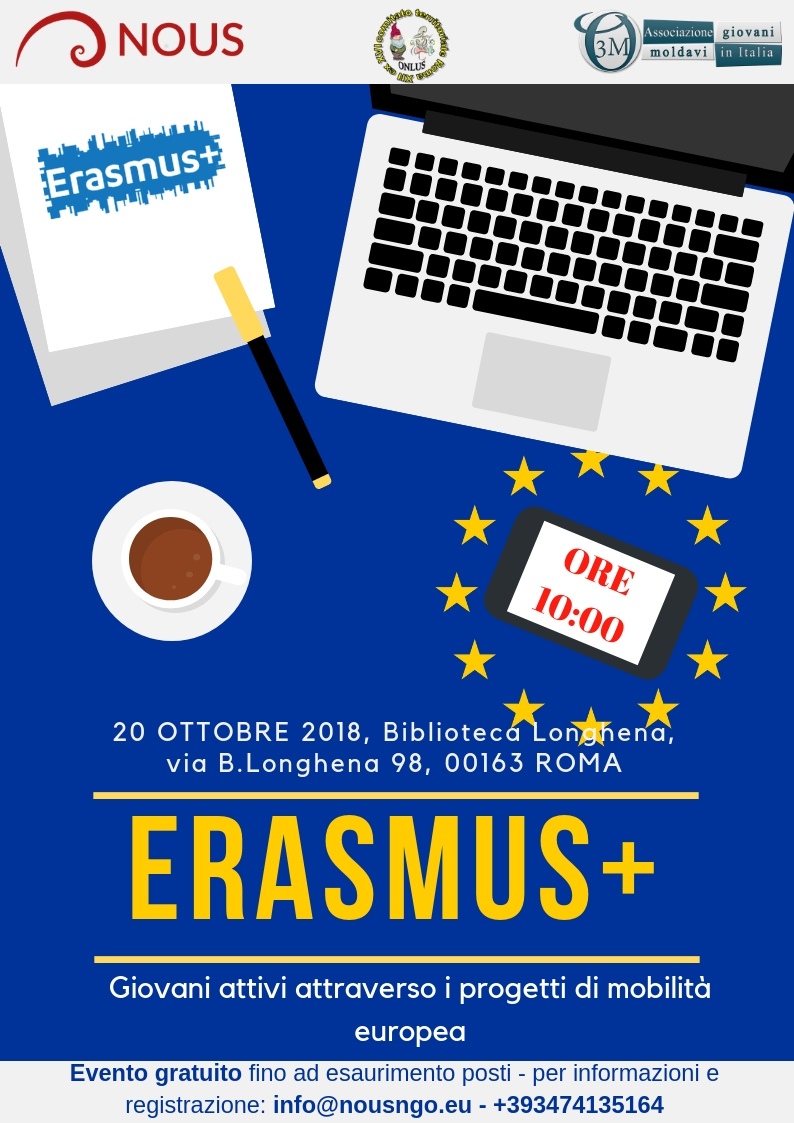 Erasmus+ – Giovani attivi attraverso i progetti di mobilità europea